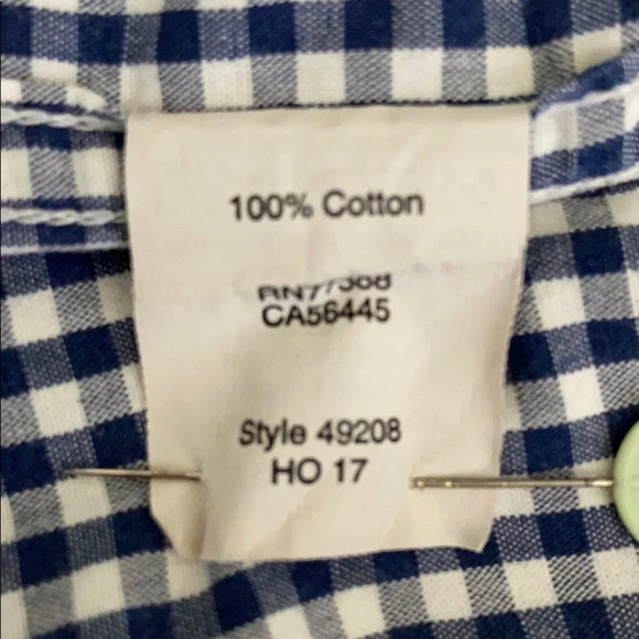 J. Crew Factory Slim Button Down Gingham Shirt- LG - Picture 6 of 6